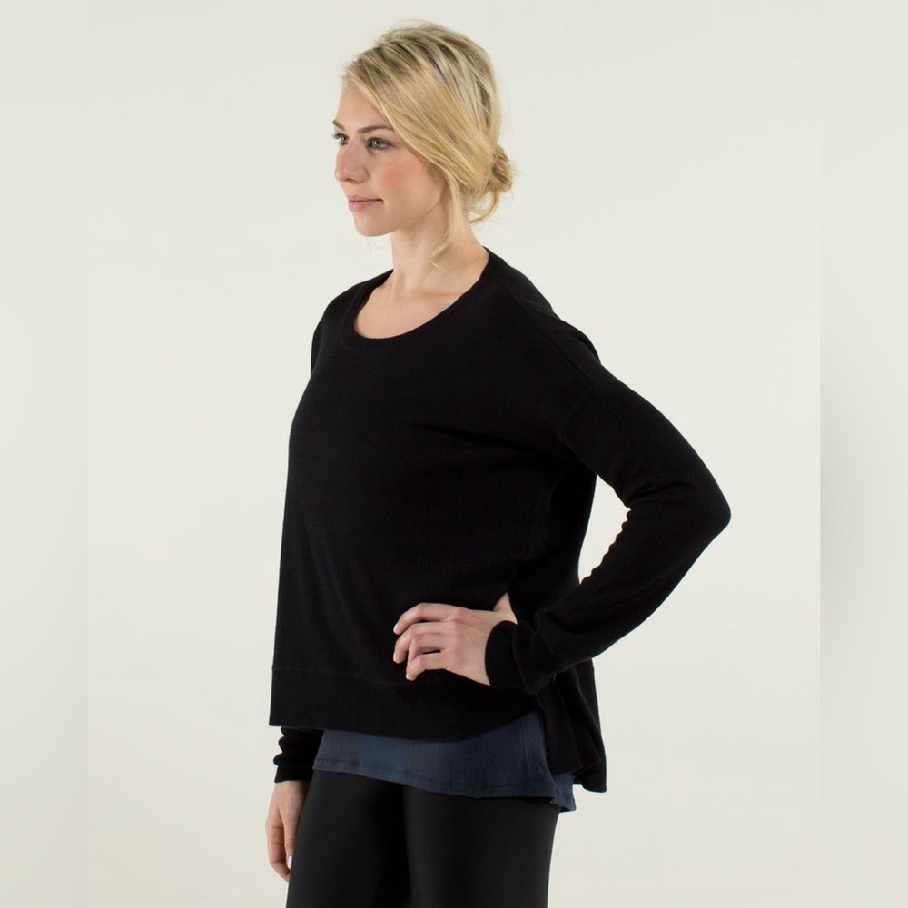 Lululemon Pure Balance Sweater Long Sleeve Cashmere Blend , sz: 6 - Picture 4 of 12